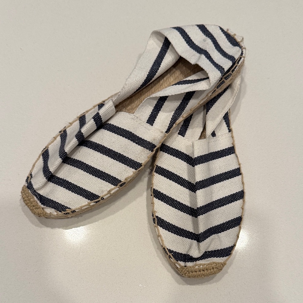 Striped Espadrille Flats